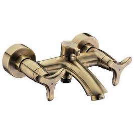 57022-1 KAISER Trio Bronze смеситель для ванны, ручки в виде трехлистника, бронзовый